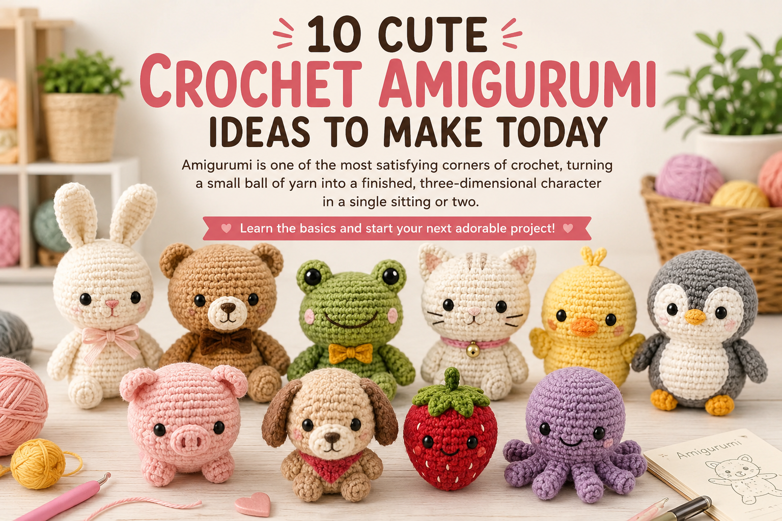 10 Cute Crochet Amigurumi Ideas to Make Today