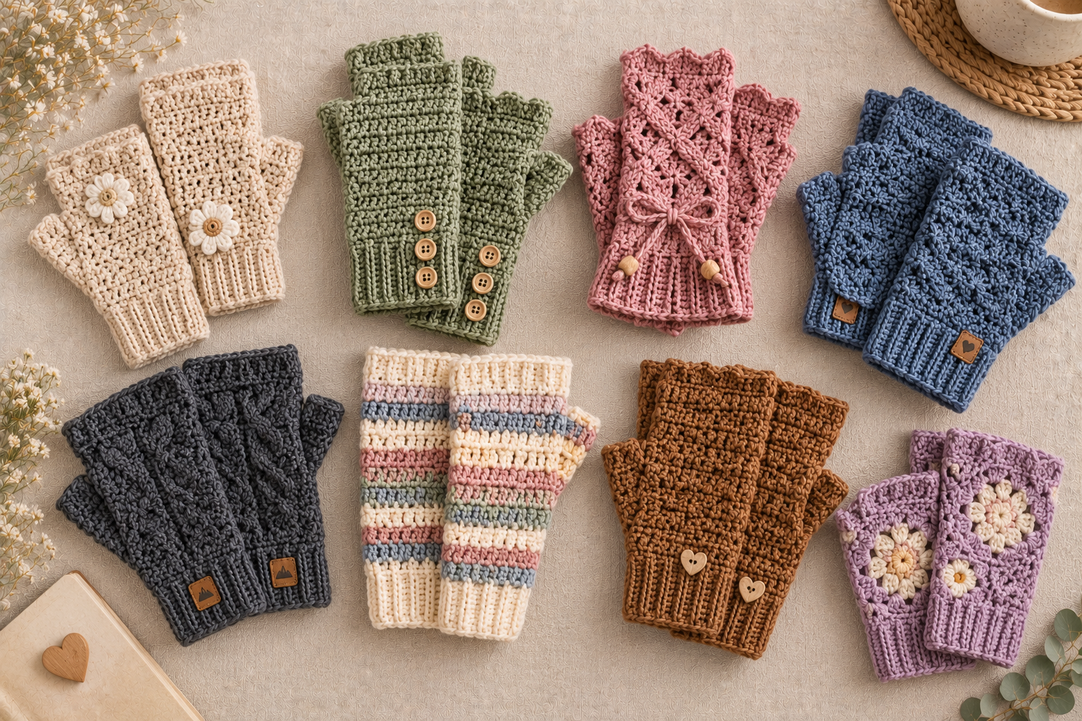 10 Easy Crochet Gloves Patterns for Beginners