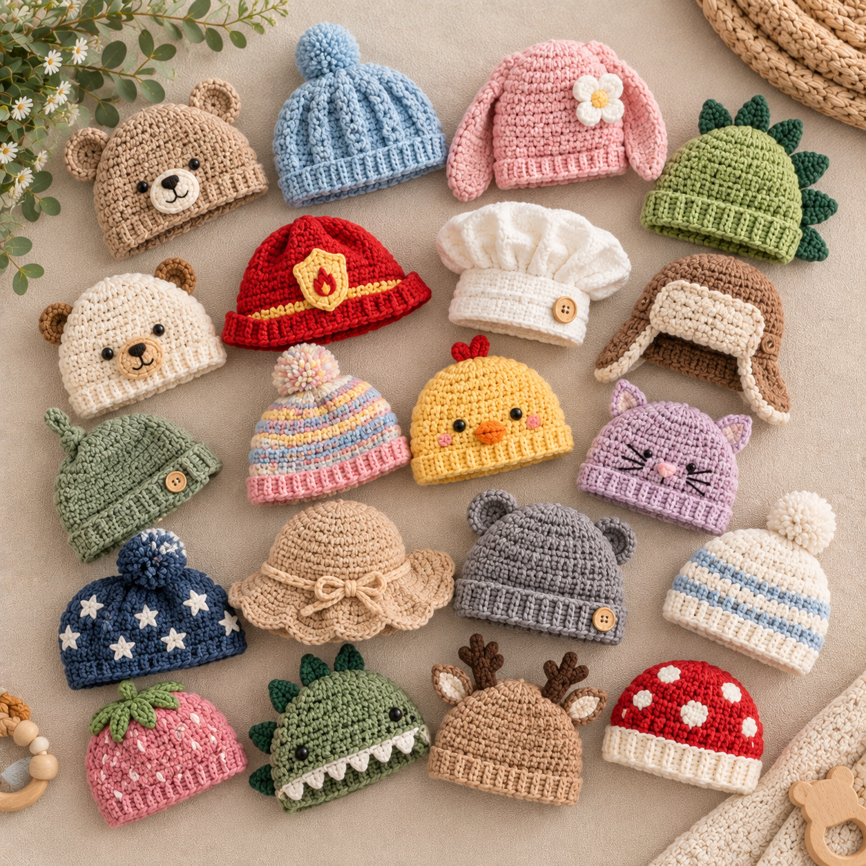 12 Free Crochet Baby Hat Patterns You’ll Love