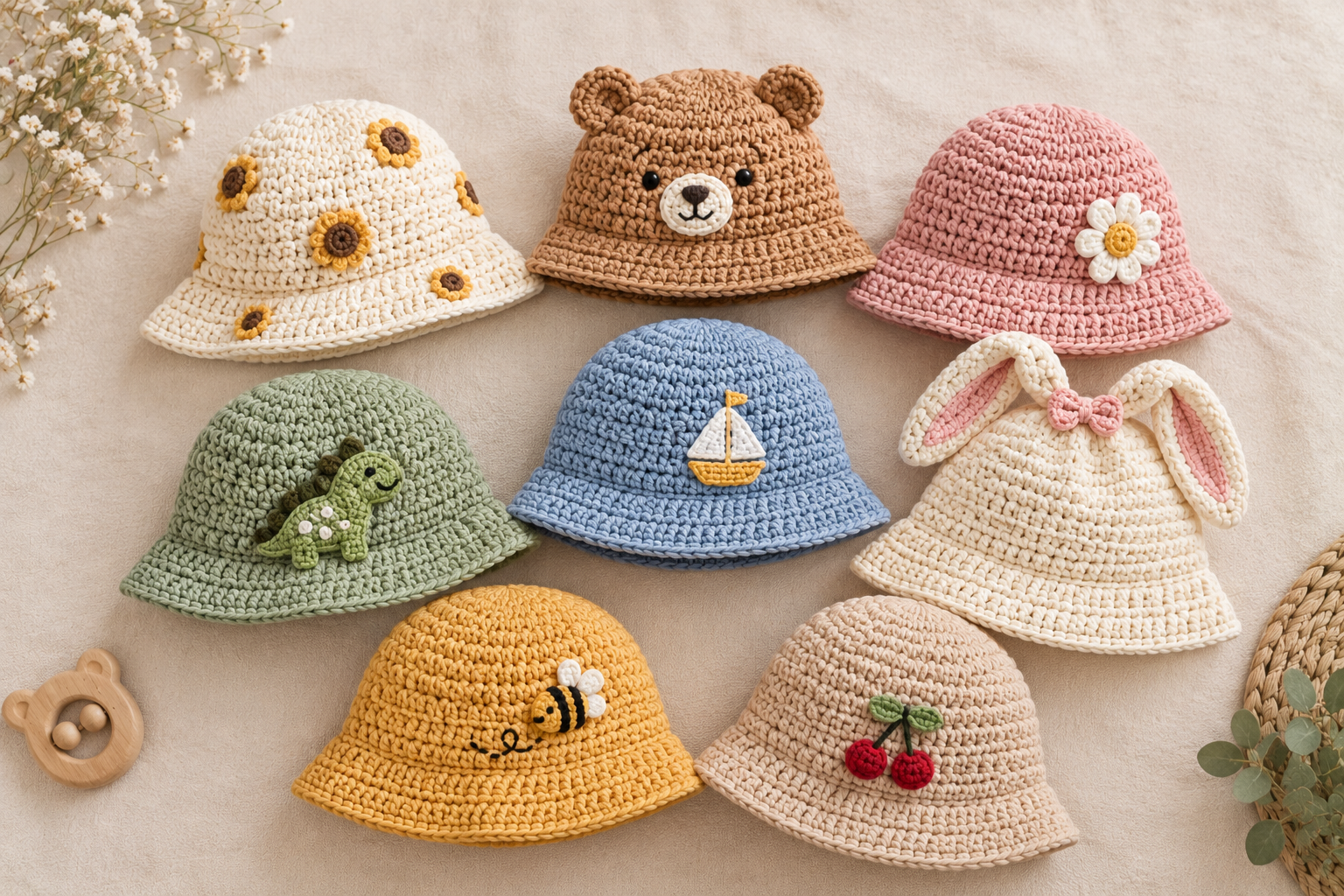7 Crochet Baby Bucket Hat Patterns to Try