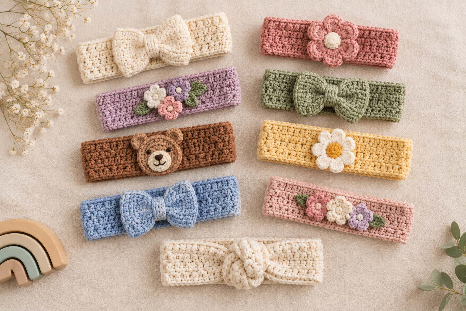 7 Crochet Baby Headband Patterns to Try