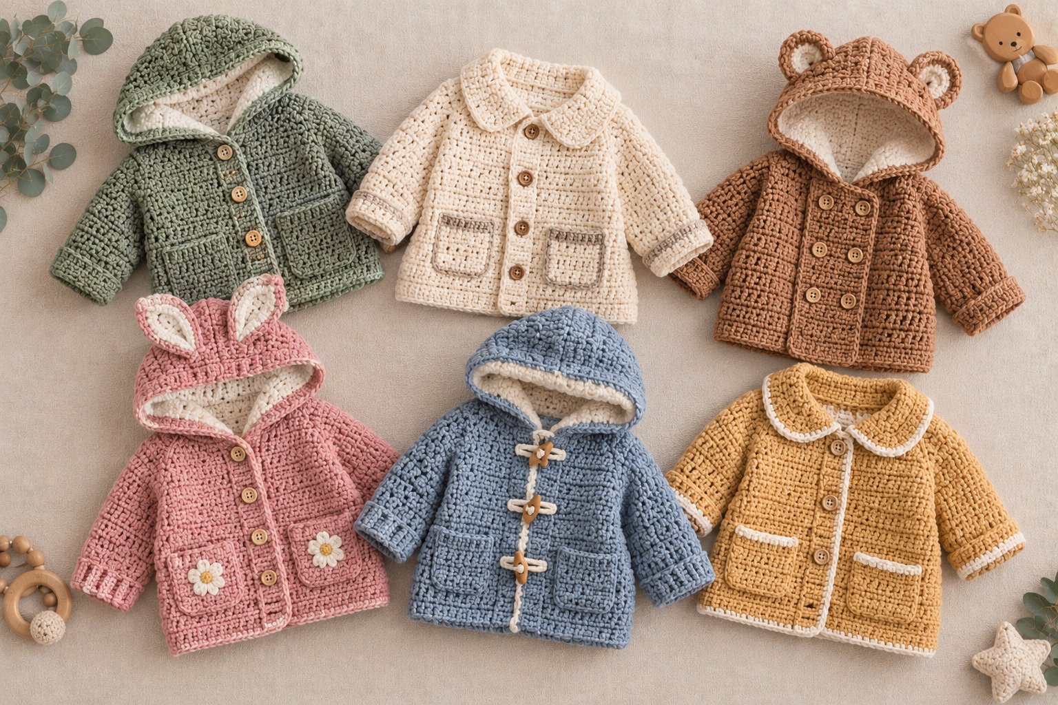 7 Crochet Baby Jacket Patterns to Try