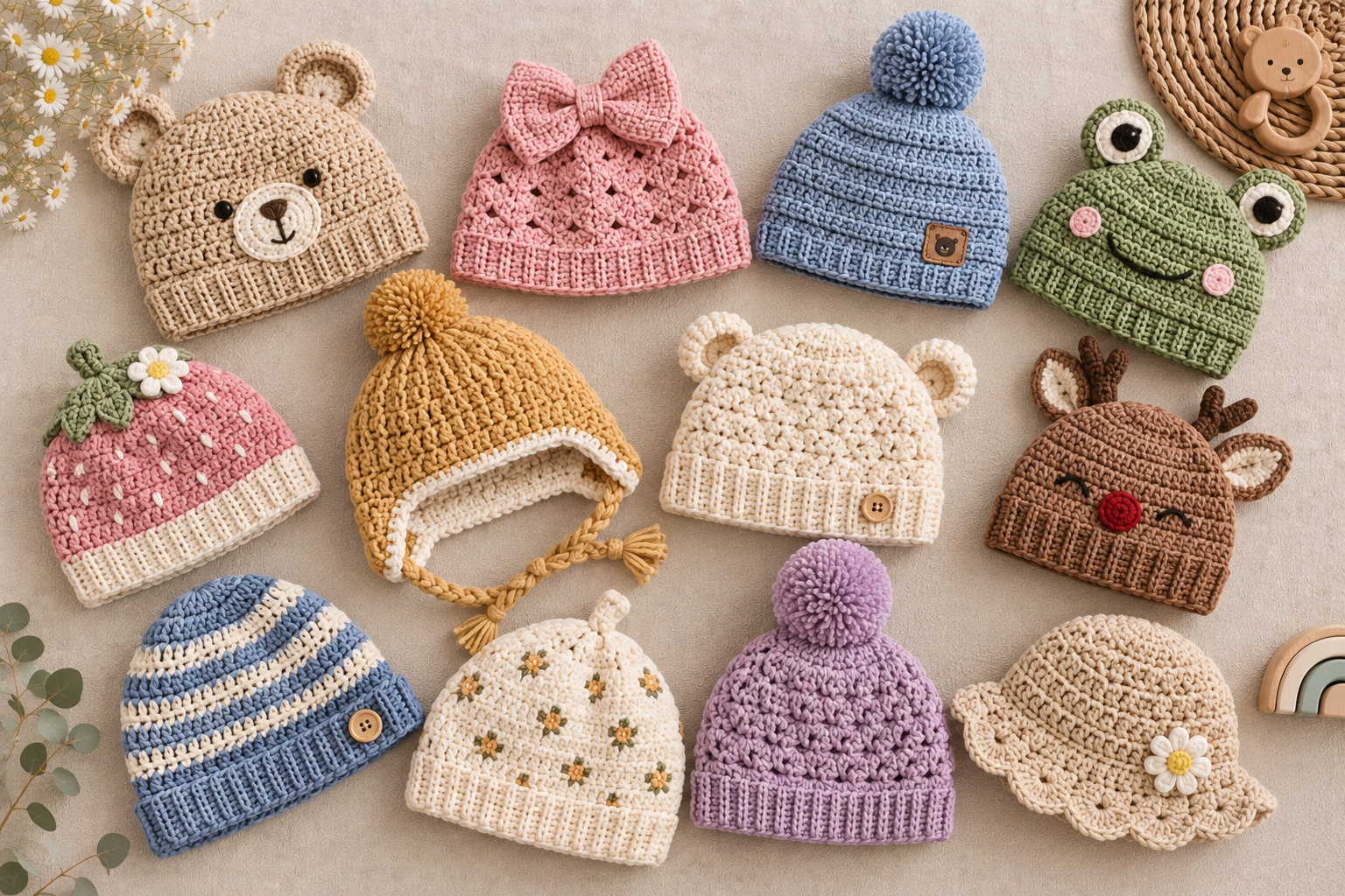 8 Best Crochet Baby Hat Patterns to Make Today