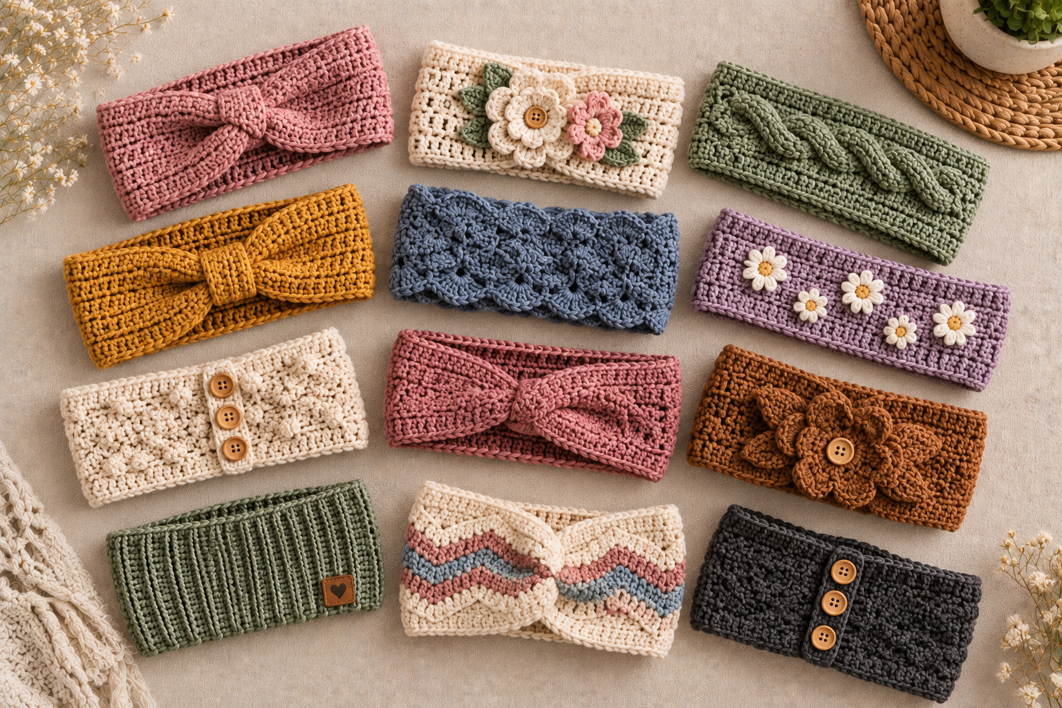 8 Crochet Headband Patterns You’ll Love