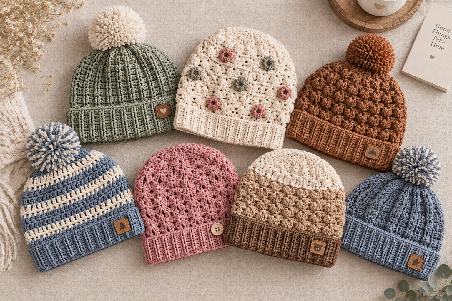 8 Free Crochet Beanie Patterns You’ll Love