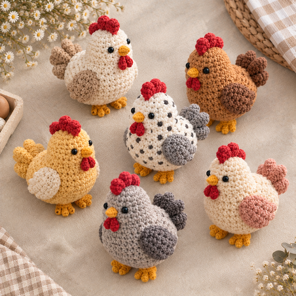 8 Free Crochet Chicken Patterns That Are Almost Too Cute