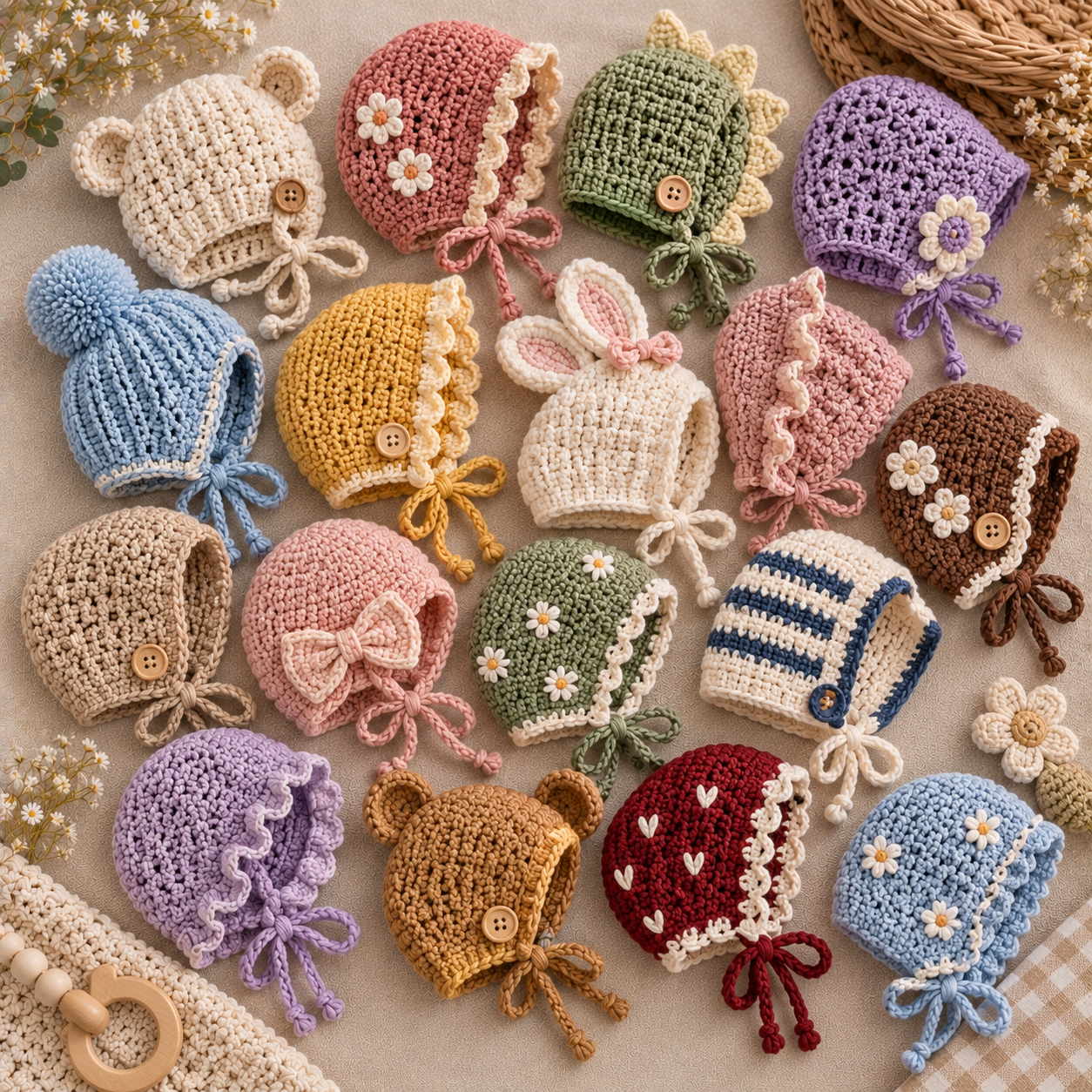 9 Free Crochet Baby Bonnet Patterns You’ll Love