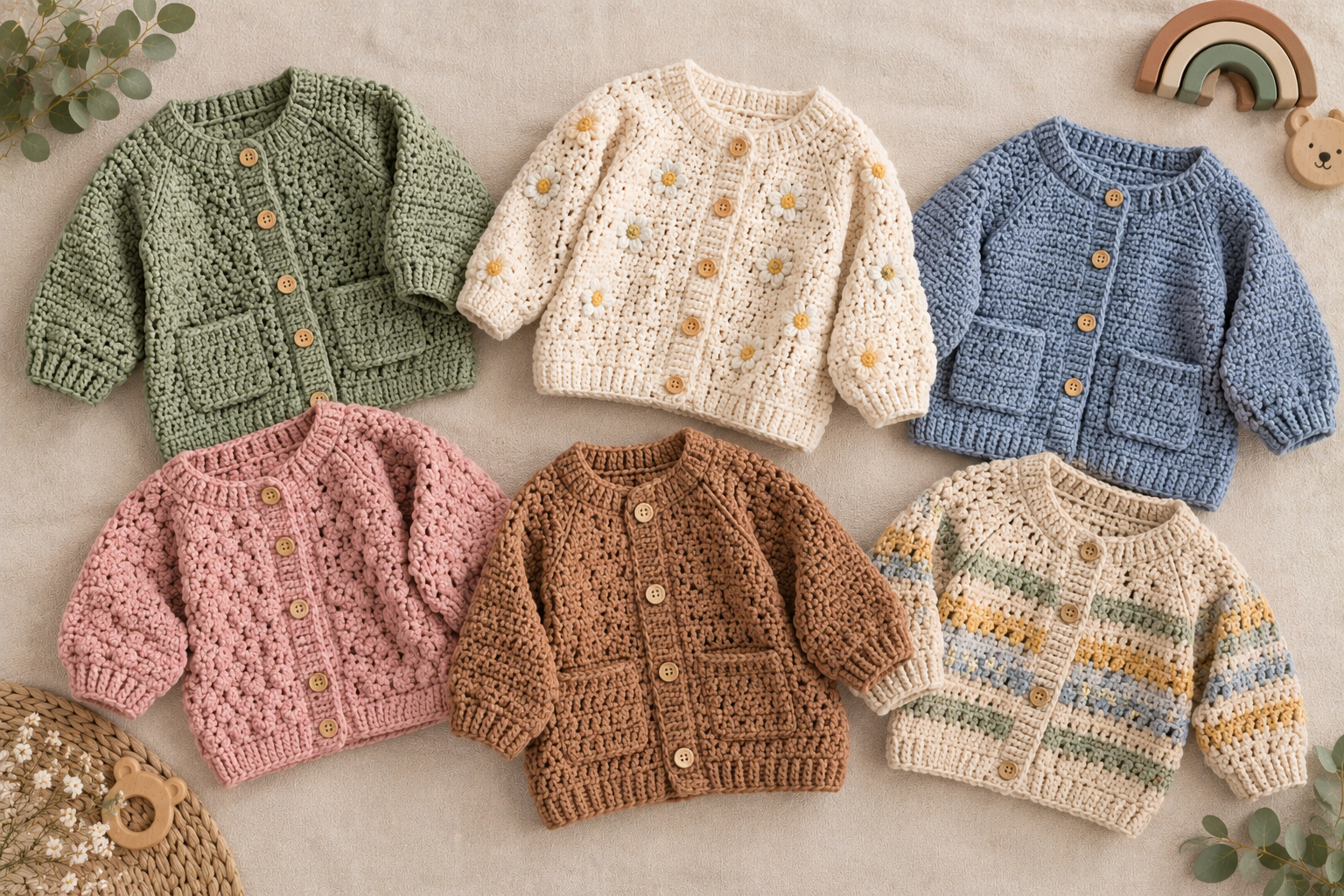 9 Free Crochet Baby Cardigan Patterns You’ll Love