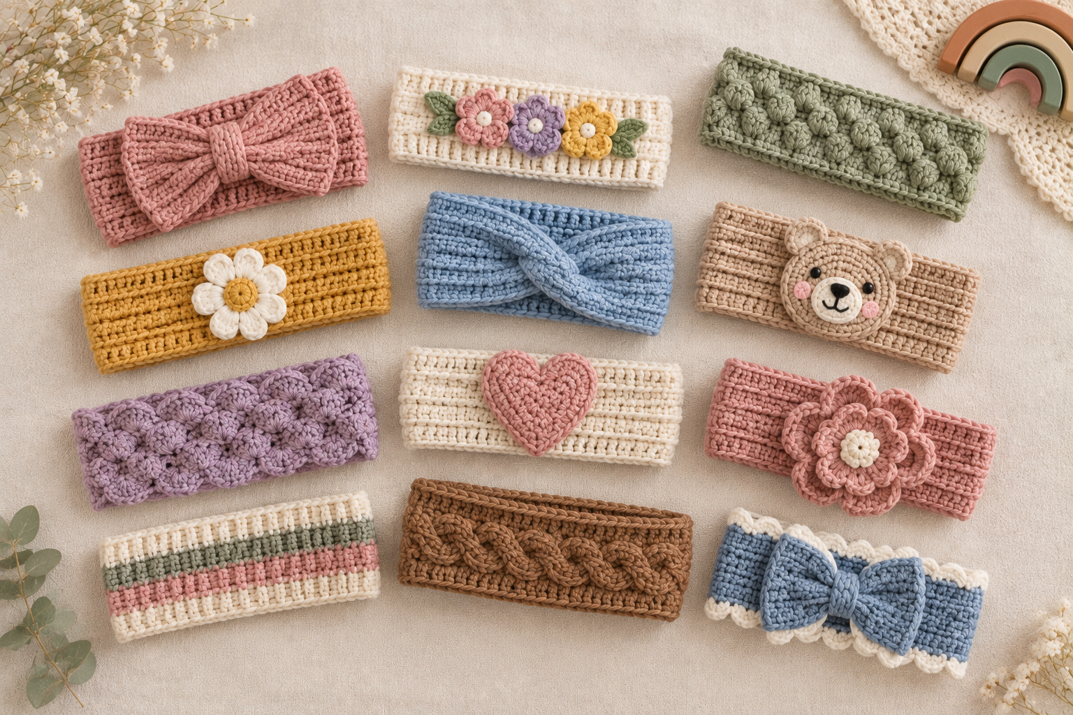 9 Free Crochet Baby Headband Patterns You’ll Love