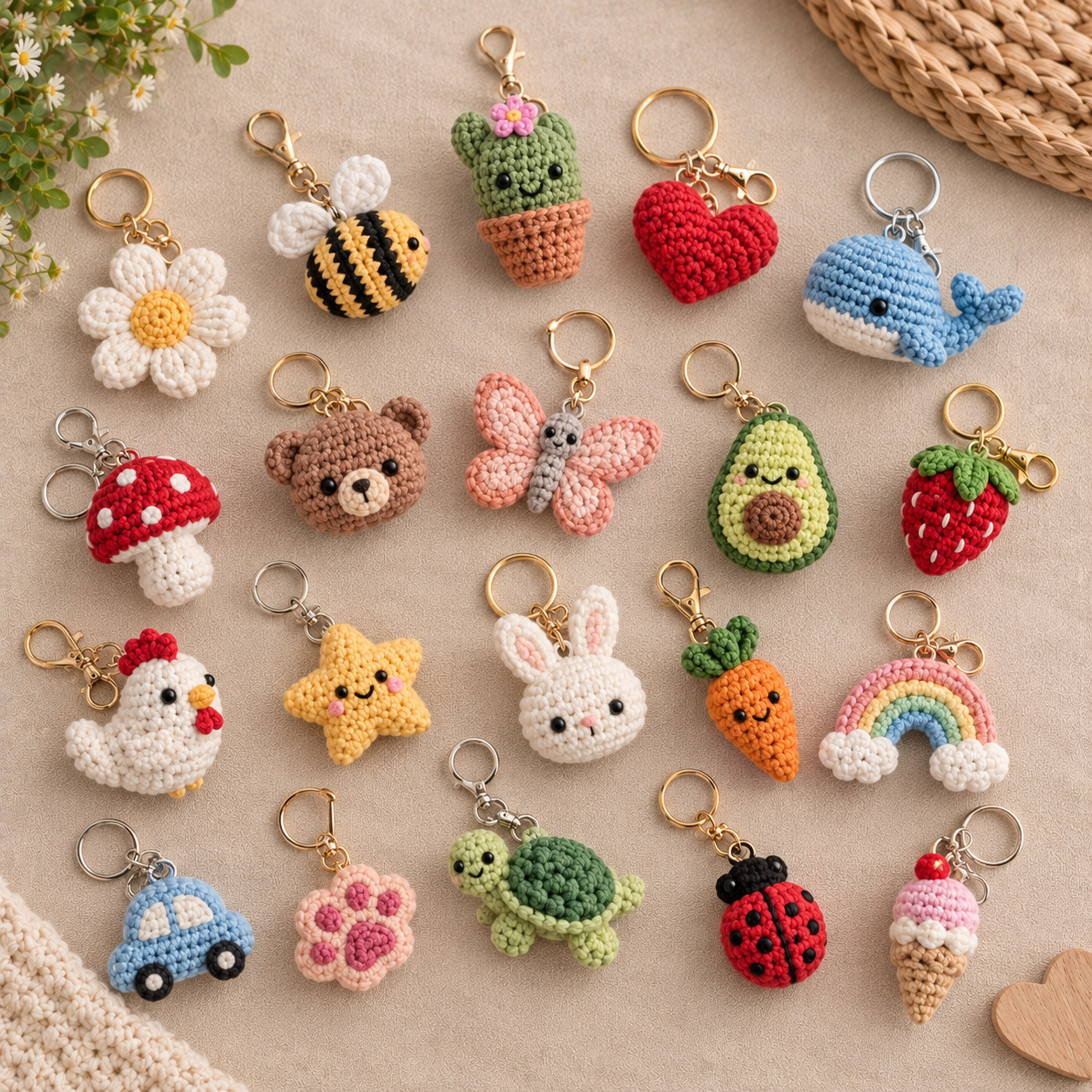 Why Everyone’s Obsessed with These Crochet Keychain Ideas (6 to Try)
