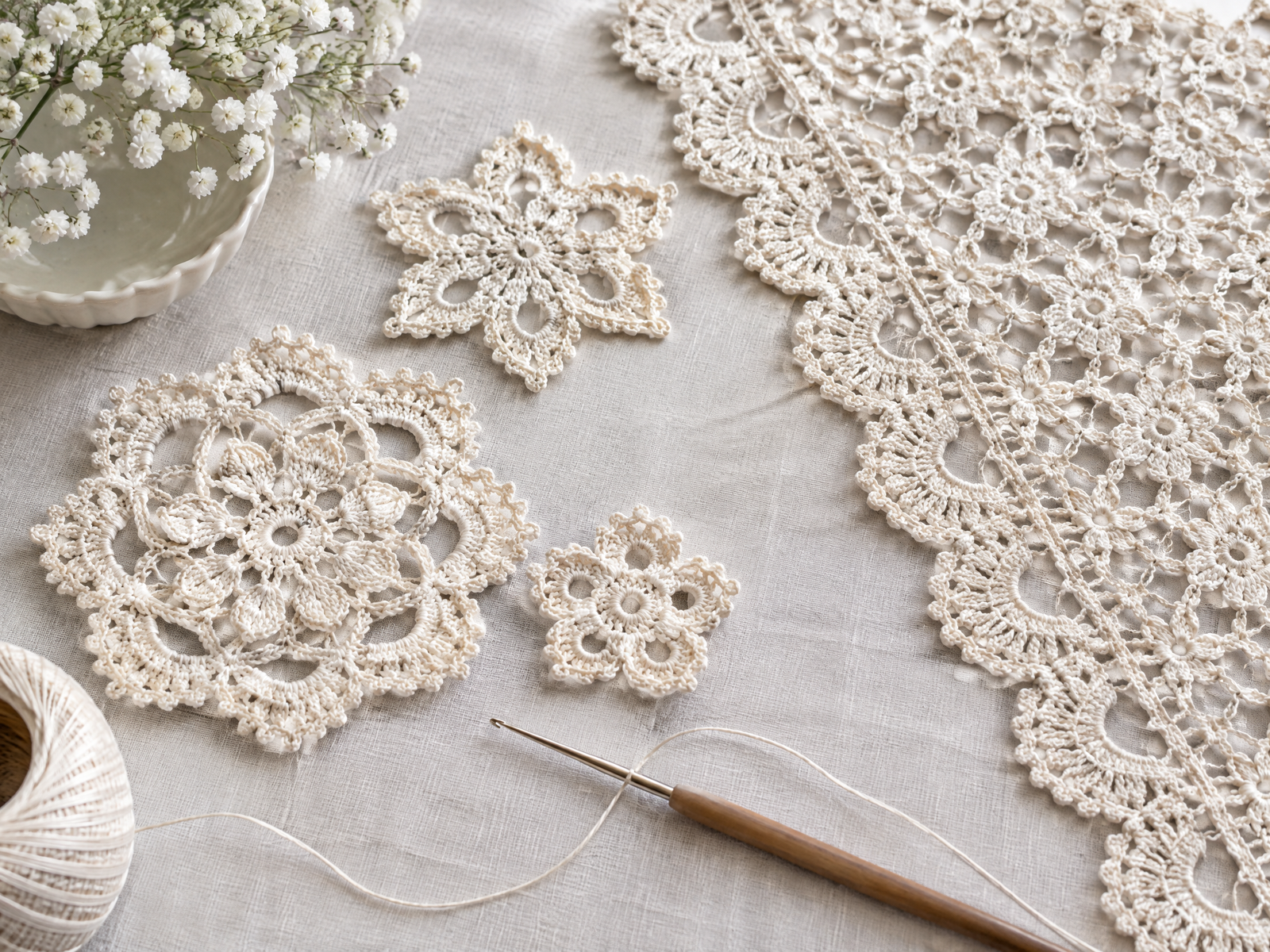 10 Crochet Lace Patterns for Delicate Designs